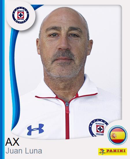 La estampa de Juan Luna Eslava con el Cruz Azul de México.