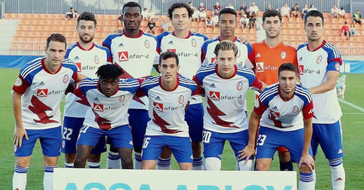 El último once inicial del cuadro madrileño. Foto: CF Rayo Majadahonda