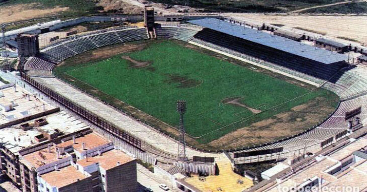 El viejo El Arcángel acogió los dos duelos entre Córdoba y Sanse. Foto: Todocoleccion