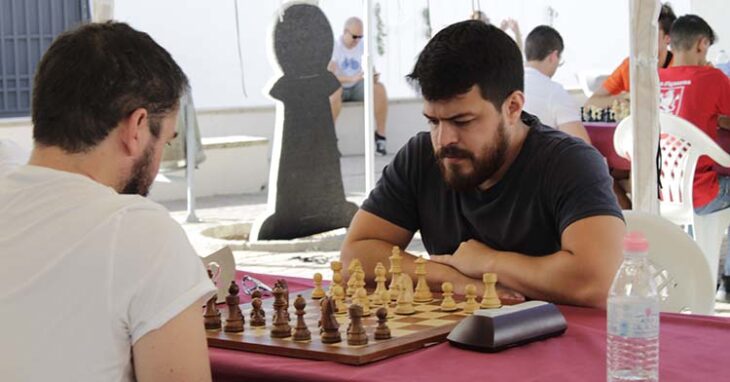 Eduardo Iturrizaga durante su participación en el Open de Morente.