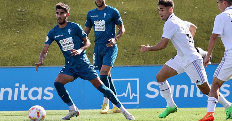 Calderón en la visita al Real Madrid Castilla la anterior temporada. Foto: CCF