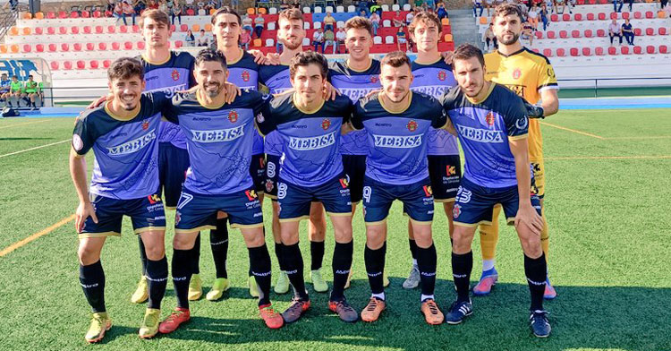 El once del cuadro local ante el Ceuta B. Foto: Atlético Espeleño