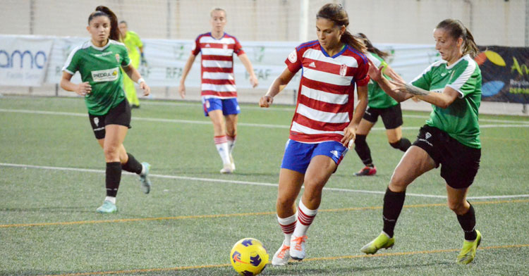 María Lara en el partido ante el Granada de Copa Andalucía, hace unas semanas. Foto: RFAF