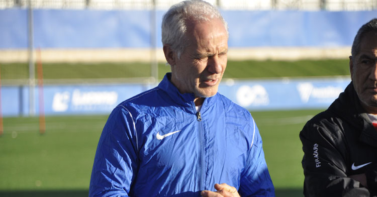 Falete en uno de los entrenamientos de esta semana. Foto: Ciudad de Lucena