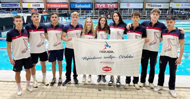 Los nadadores presentes en Sabadell. Foto: Club Navial
