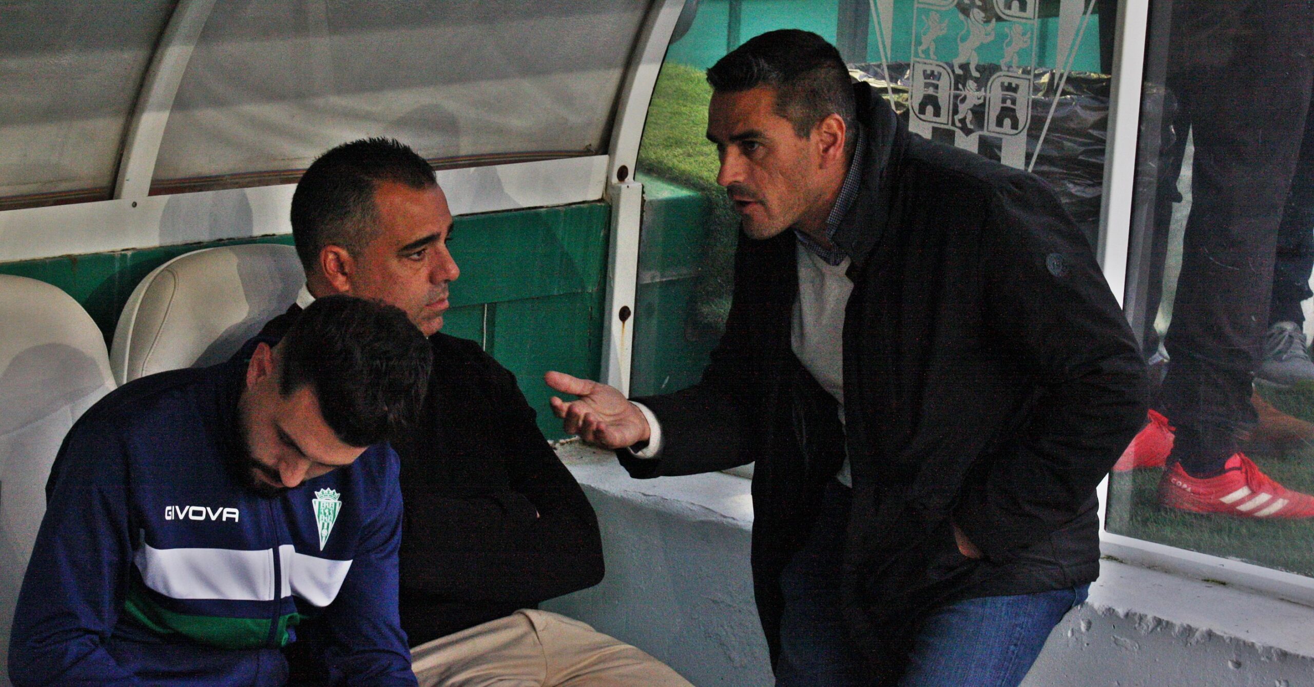 Juanito y Germán antes del choque.