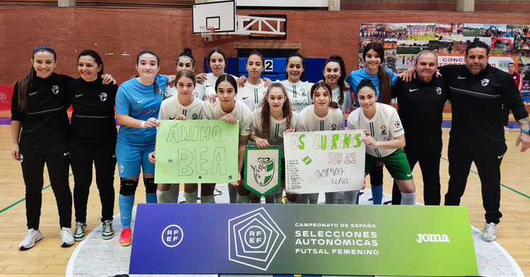 Las integrantes de la selección andaluza sub16. Foto: RFAF