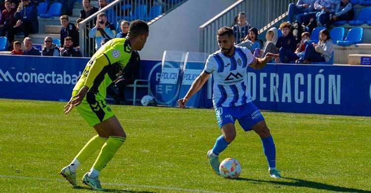 Canario jugando con el Atlético Baleares ante el Sabadell.Canario jugando con el Atlético Baleares ante el Sabadell.