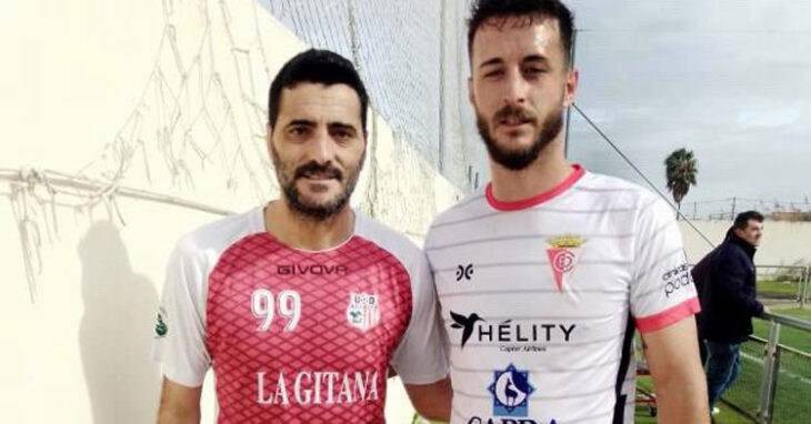 El cuadro de Cabra tuvo enfrente ayer a Dani Güiza, que a sus 42 años sigue jugando en el Algaida, líder de la liga. Foto: Hélity Egabrense