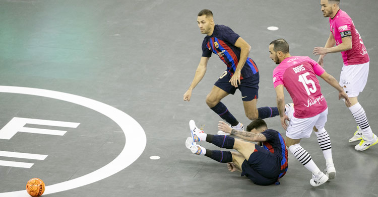 Boyis en el partido de la Copa de España ante el Barça. Foto: RFEF