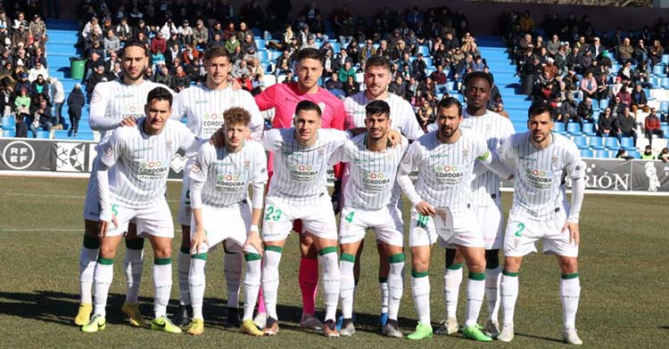 El once inicial del Córdoba en Salamanca.