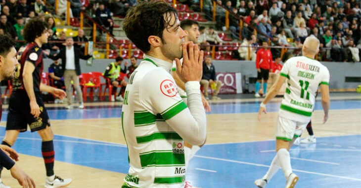 Pablo del Moral en un duelo en Vista Alegre. Foto: Córdoba Futsal