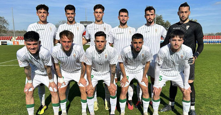 El once cordobesista en Cartaya. Foto: @cantera_CCF