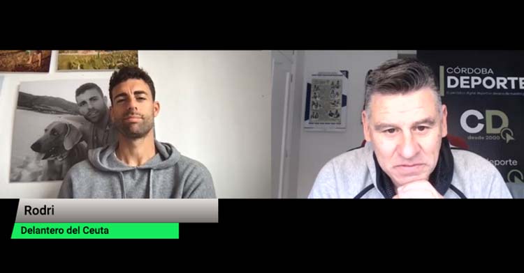 Rodri Ríos durante su entrevista con David Jurado.
