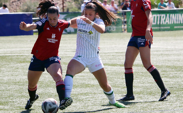 El Córdoba Femenino en su duelo contra Osasuna. Foto: @CordobaFemenino