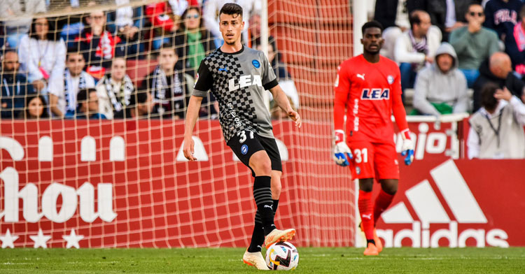 Antonio Blanco en un partido como alavesista. Foto: Deportivo Alavés