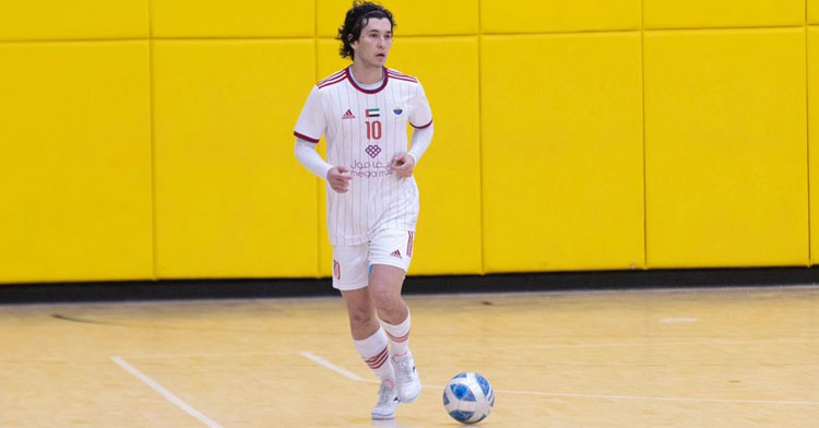 Kenji, el nuevo jugador blanquiverde. Foto cedida por el Córdoba Futsal