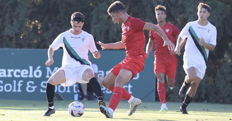 El Córdoba CF en su primer amistoso de pretemporada. Foto: CCF