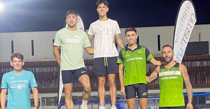 El podio masculino en El Viso. Foto: Diario Córdoba / Club Atletismo Cordobés