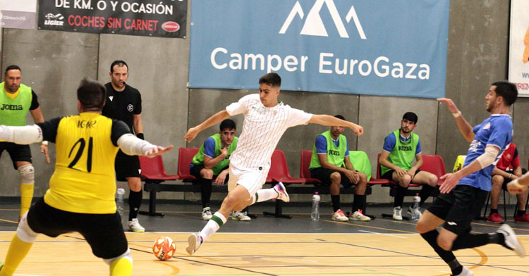 El Córdoba Futsal Patrimonio en un partido de la pasada campaña. Foto: Córdoba Futsal