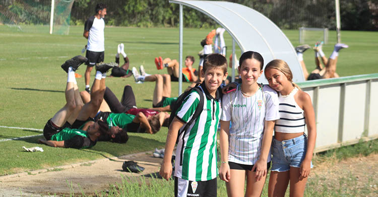 Los más jóvenes suelen estar presente cada día en los entrenamientos.