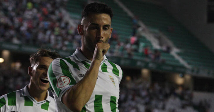 Albarrán dedicó su primer gol en el Córdoba a su hijo