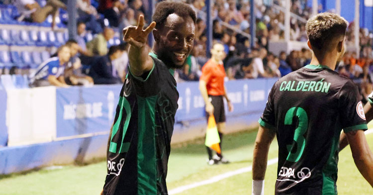 Diarra, feliz como pocos tras su tanto. Foto: CCF