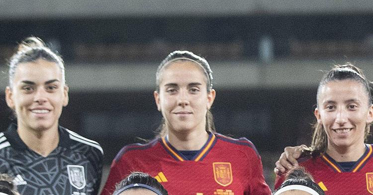 Rocío Gálvez en un partido internacional con España. Foto: RFEF