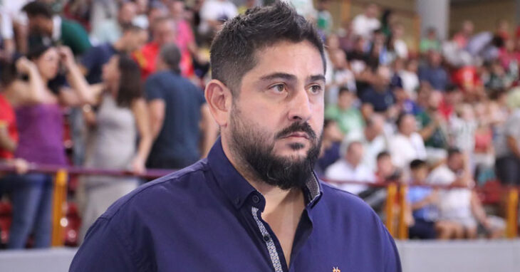 Josan González, entrenador del Córdoba Patrimonio de la Humanidad. Foto: Córdoba Futsal