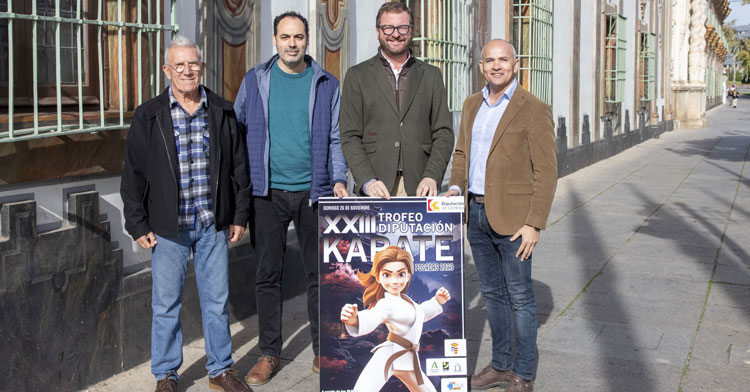 La presentación del cartel del Trofeo Diputación de Karate