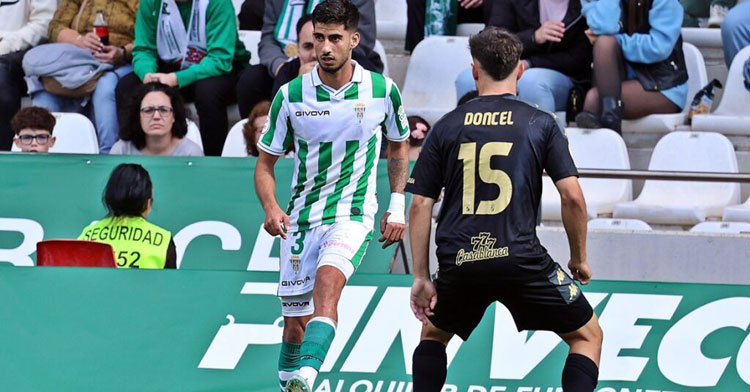Calderón en un momento del Córdoba-Ceuta. Foto: CCF