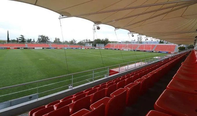 Una imagen del Cerro del Espino, recinto que el Atlético de Madrid B comparte con el Rayo Majadahonda