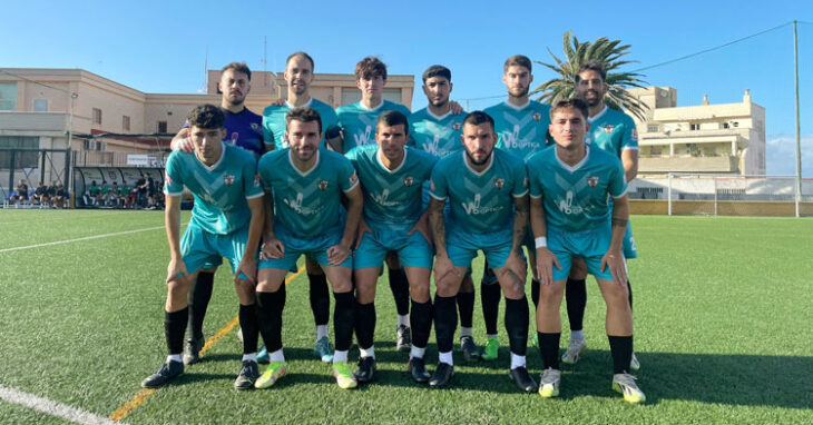 El once inicial pozoalbense en el José Martínez 'Pirri'. Foto: CD Pozoblanco