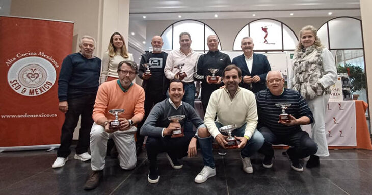 Los ganadores de las distintas categorías de la X edición del Torneo de Periodistas Andaluces.
