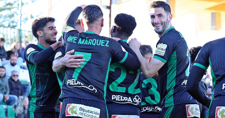 La celebración cordobesista en uno de sus tantos en El Palmar. Foto: CCF