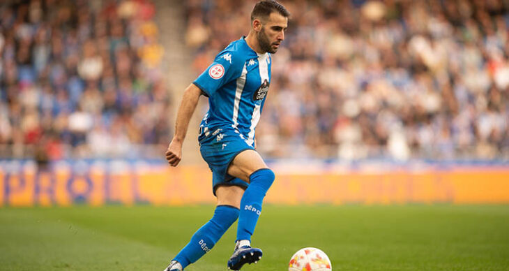 Antoñito jugando con el Deportivo de La Coruña la pasada campaña.