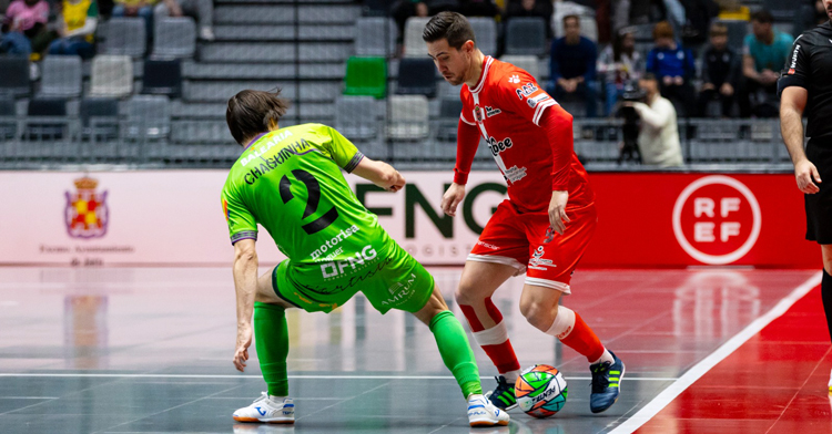 Bebé, en la semifinal entre Palma y Jimbee. Foto: RFEF