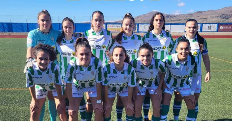 El once inicial cordobesista en tierras canarias. Foto: @CordobaFemenino