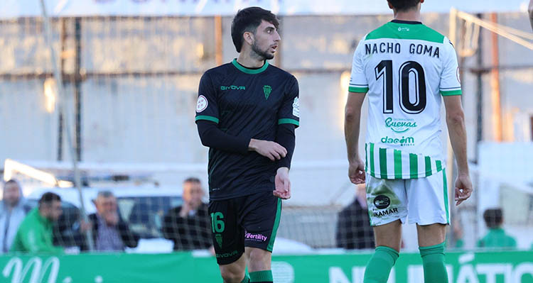 Christian Delgado en su aparición en el partido ante el Atlético Sanluqueño