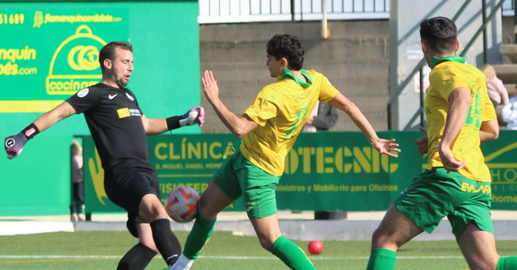 El Montilla en su partido ante la UP Viso. Foto: Montilla CF