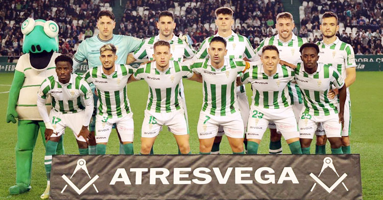 Un once cordobesista en la primera parte del campeonato. Foto: CCF