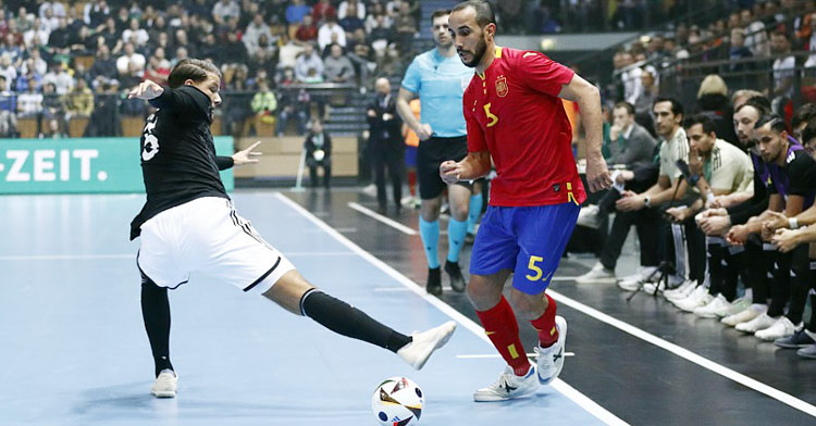 Boyis en el encuentro en Alemania. Foto: RFEF