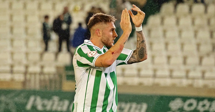 Antonio Casas tras el partido ante el Atlético B. Foto: CCF