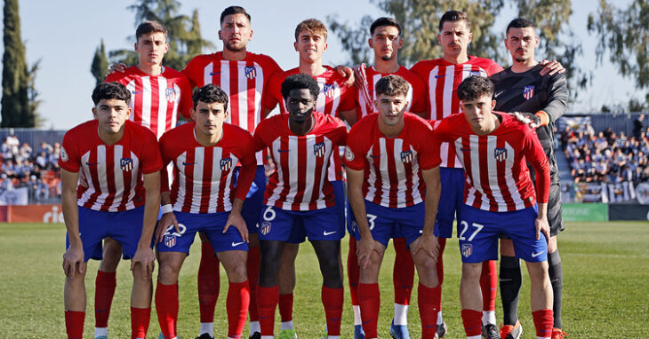 Formación del Atlético B en su último partido. Foto: Atlético de Madrid