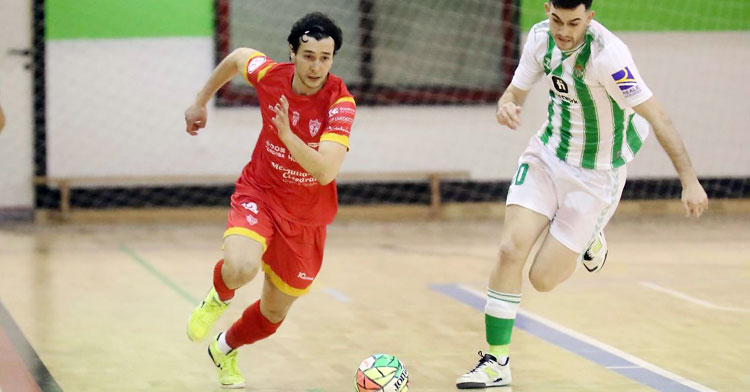 Kenji en el último encuentro hasta ahora del Córdoba Patrimonio, un amistoso frente al Real Betis Futsal. Foto: Edu Luque / Córdoba Futsal