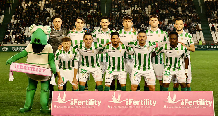 La alineación del Córdoba ante el Atlético de Madrid B.
