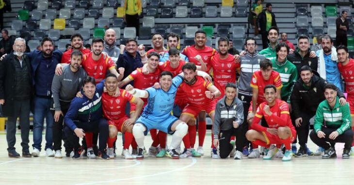 El Córdoba Patrimonio celebra su triunfo en Jaén. Foto: Córdoba Patrimonio