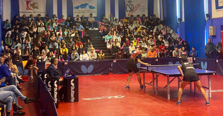 El llenazo en el Centro de Tecnificación en el partido de la Europe Cup del miércoles. Foto: CD Priego Mujer y Progreso