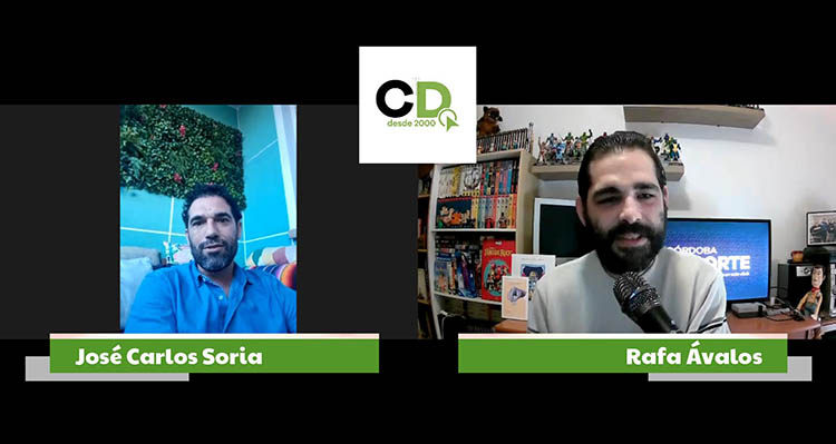 José Carlos Soria recordando con Rafa Ávalos sus temporadas de blanquiverde.