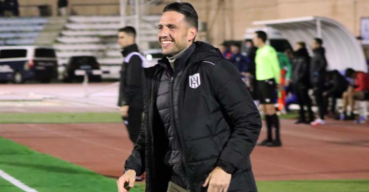 David Rocha en un partido del Mérida. Foto: AD Mérida